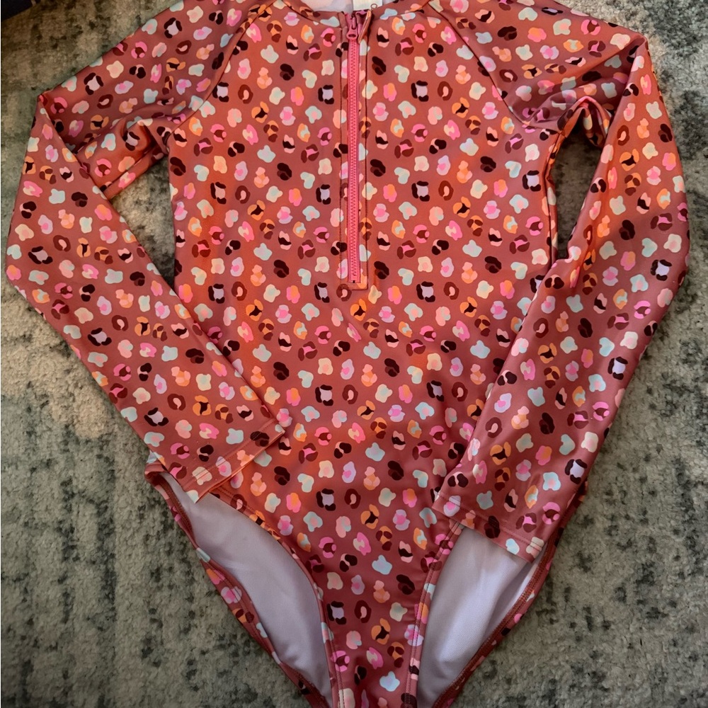 Cat & Jack Multicolor Patterned Swimsuit